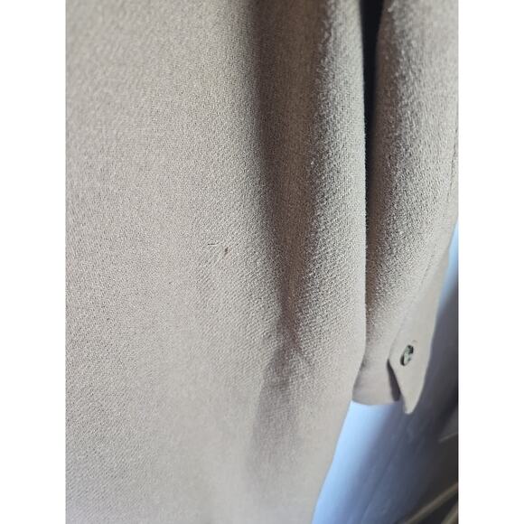 H&M Trench Coat Wool Blend Womens XS Jacket Camel Office Formal Holiday Party - Picture 7 of 10